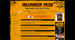 Desktop Screenshot of halloweenfiles.com